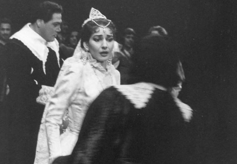 Maria Callas como Lucia di Lammermoor. Archivo Metropolitan Opera New York. 1953 