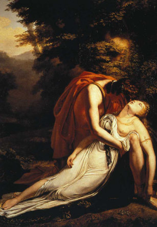 Orfeo de luto por la muerte de Euridice (1814) Ary Scheffer 