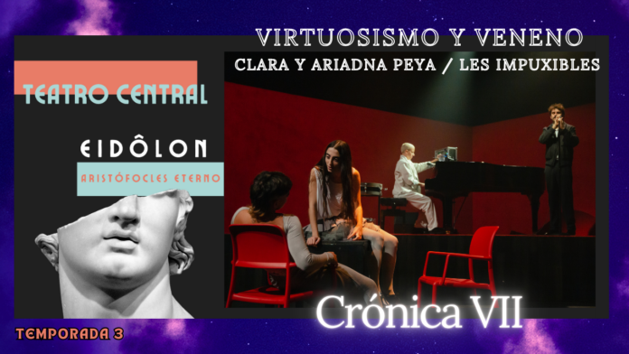 Clara Peya, Ariadna Peya, Les Impuxibles, Caramel, Alberto Revidiego, Teatro Clásico, EIDÔLON – Aristófocles eterno, Teatro Central